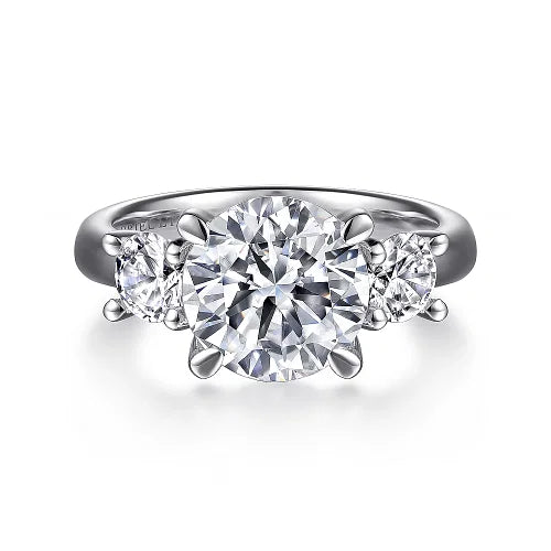 Aneta Three Stone Diamond Engagement Ring – Highland Diamond