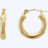 Paige 15mm Gold Hoop Earrings