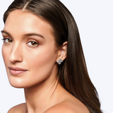 Diamond Pave Flower Studs