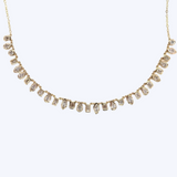 Scintilate Mixed Diamond Shapes Bezel Set Necklace