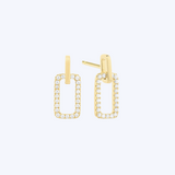 Diamond Accented Link Earring
