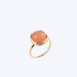 Ring Santorini - Peach Moonstone