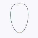 Ombre Blue-Green Sapphire Tennis Necklace
