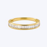 Baguette Semi-Eternity Diamond Channel-Set Band
