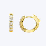 Brilliant Round Diamond Huggie Earrings