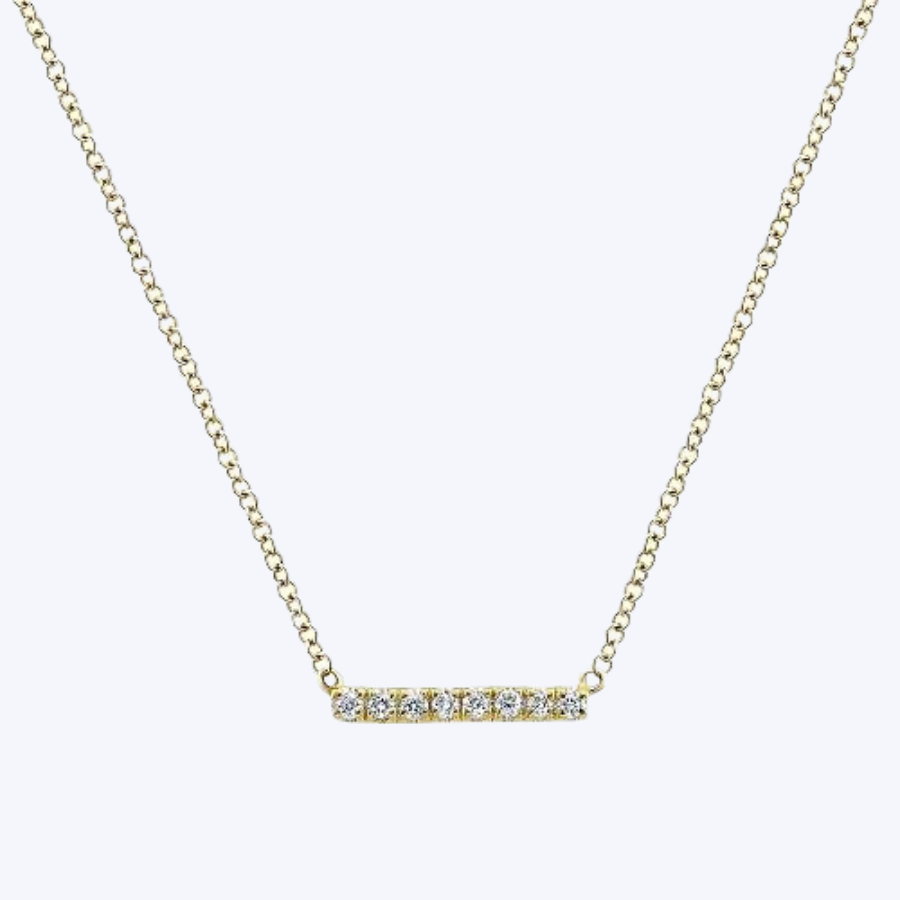 Gaby Petite Diamond Bar Necklace