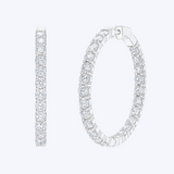 3.33ctw Lab-Grown (Inside/Outside) Hoops