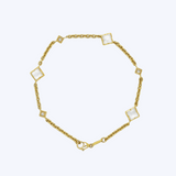 Mother Of Pearl Diamond Bracelet