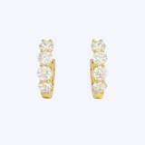 2.52ctw Brilliant Round Diamond Huggie Earrings
