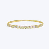 Flex Bracelet with Baguette and Round Diamond Accents
