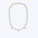 Two-Tone Diamond Wave Necklace