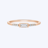 Minimalist Baguette Diamond Ring