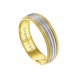 Evan 6mm Milgrain Channel Men's Wedding Band