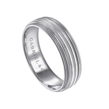Evan 6mm Milgrain Channel Men's Wedding Band