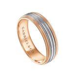 Evan 6mm Milgrain Channel Men's Wedding Band