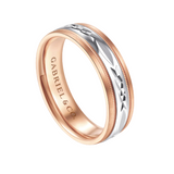 Christopher 6mm Engraved Men's Wedding Band in Satin Finish