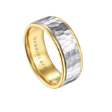 Thomas 8mm Hammered Men's Wedding Band