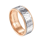 Thomas 8mm Hammered Men's Wedding Band