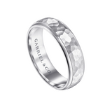 Joshua 6mm Hammered Finish Men's Wedding Band