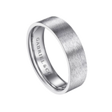 Theodore 6mm Men's Wedding Band in Horizontal Brush Finish