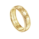 Simon 6mm Men's Wedding Band in Hammered Finish