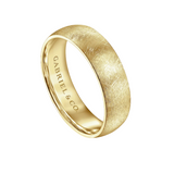 Isaac 6mm Men's Wedding Band in Diamond Brush Finish