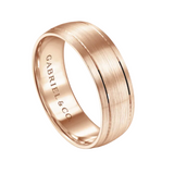 Andrew 7mm Men's Wedding Band in Satin Finish