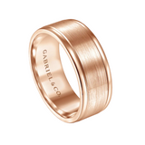 Emmett 8mm Men's Wedding Band in Satin Finish