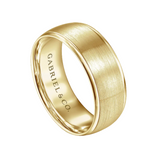 Nathaniel 8mm Men's Wedding Band in Satin Finish