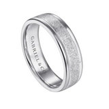 Matteo 6mm Men's Wedding Band in Sand Blast Finish
