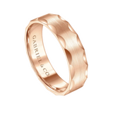 Nicholas 6mm Satin Grooved Edge Men's Wedding Band