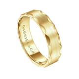 Nicholas 6mm Satin Grooved Edge Men's Wedding Band