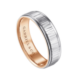 Jace 6mm Men's Wedding Band with Vertical Etching