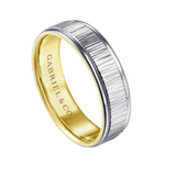 Jace 6mm Men's Wedding Band with Vertical Etching