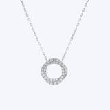 Diamond Halo Twist Necklace