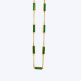 Inlay Bar Station Necklace