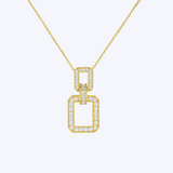 Diamond Link Pendant Necklace