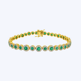 Emily Emerald and Diamond Bracelet