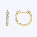 Shared Prongs Lab-Grown Diamond Huggies