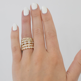 Round Brilliant Lab-Diamond Bezel Band