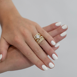 Round Brilliant Lab-Diamond Bezel Band