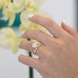 Round Brilliant Lab-Diamond Bezel Band