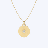 Emmy Diamond Clover Medallion Necklace