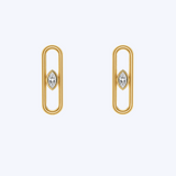 Jennifer Diamond Paperclip Earrings