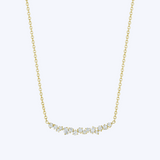 Stardust Cluster Bar Necklace