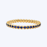 Midnight Sapphire Stretch Bezel Bracelet