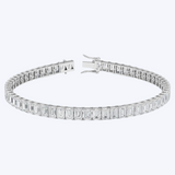 16.61ctw Lab Emerald Cut Tennis Bracelet