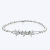 Mona Triple Diamond Star Stretch Bracelet
