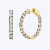 Bethany 10mm Diamond Hoops