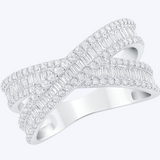 Abigail Criss Cross Diamond Ring